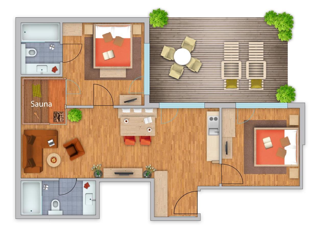 شقة Residenz Fliana Deluxe Mathon المظهر الخارجي الصورة